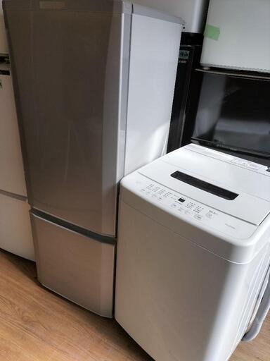 新生活応援家電セット！！No２０ミツビシ MR-P17A-S　2ドア冷凍冷蔵庫　168L 2017年製・アイリスオーヤマ  IAW-T451  全自動洗濯機 4.5K　2021年製 2点セット！！
