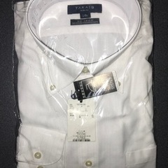 新品　タカキュー　長袖白ワイシャツ　メンズLサイズ