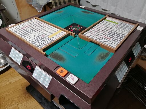 【全自動麻雀卓】 テンリーダー付き雀豪mk-3 立脚丸脚 【引取希望】
