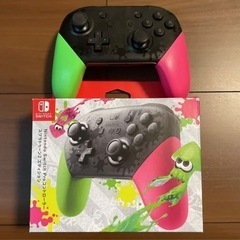 【美品】Nintendo Switch プロコントローラー　スプ...