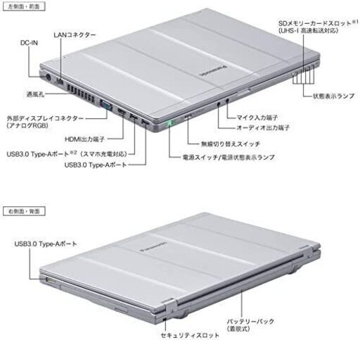 Windows11Pro搭載】Office 2019搭載PanasonicレッツノートCF-LX6