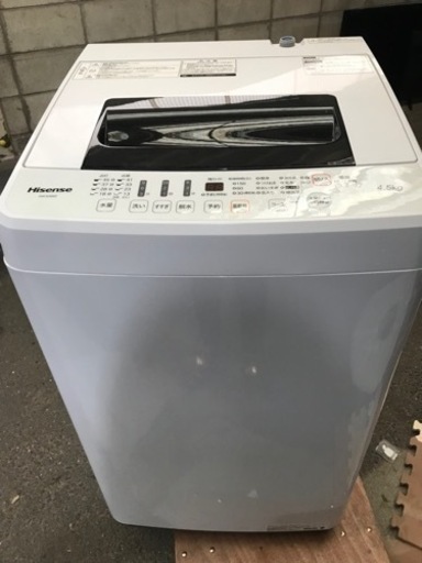 取引場所　南観音　Ｖ　2201-414  Hisense/ハイセンス　HW-E4502   全自動電気洗濯機　4.5kg  2018年製