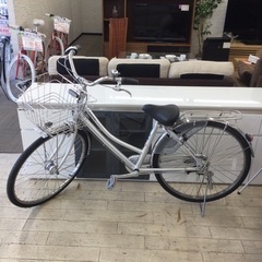 ★ 1/31 【✨高品質•パンクしにくいタイヤ✨】定価¥51,800 BRIDGESTONE ブリヂストン 26インチ 自転車 B5A03005 シルバー  3段ギア付き LEDオートライト