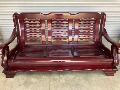 民芸家具 3人掛けベンチ 長椅子 アンティーク 木製ベンチ 1830×900×880mm