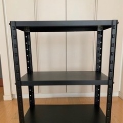 ✅🎁黒いスチール収納棚①💕期間限定出品