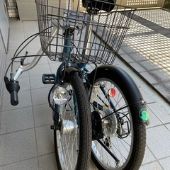 【美品】ハイスペック折りたたみ自転車 カゴ付き自転車 20インチ 中古