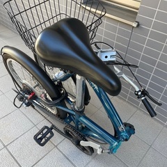 【美品】ハイスペック折りたたみ自転車 カゴ付き自転車 20インチ 中古