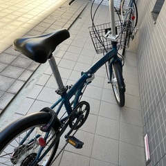 【美品】ハイスペック折りたたみ自転車 カゴ付き自転車 20インチ 中古