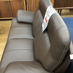 KM-120【ご来店頂ける方限定】カリモク　チターノ　ブルックス本革2.5シーターソファ