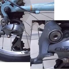 ジャンク品 BRUNO ミニベロ 20インチ 8段 ブルーノ 自転車 水色系 シートポスト破損 shimano claris シマノ クラリス 札幌市東区 新道東店