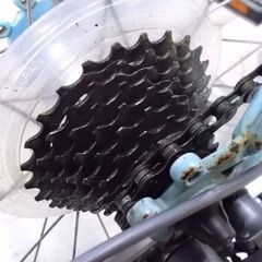 ジャンク品 BRUNO ミニベロ 20インチ 8段 ブルーノ 自転車 水色系 シートポスト破損 shimano claris シマノ クラリス 札幌市東区 新道東店