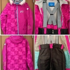 【他サイト一部のみ先約あり】レディース ジュニア スキー ウエア グッズ 9点セット