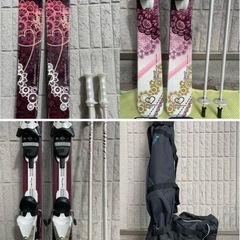 【他サイト一部のみ先約あり】レディース ジュニア スキー ウエア グッズ 9点セット