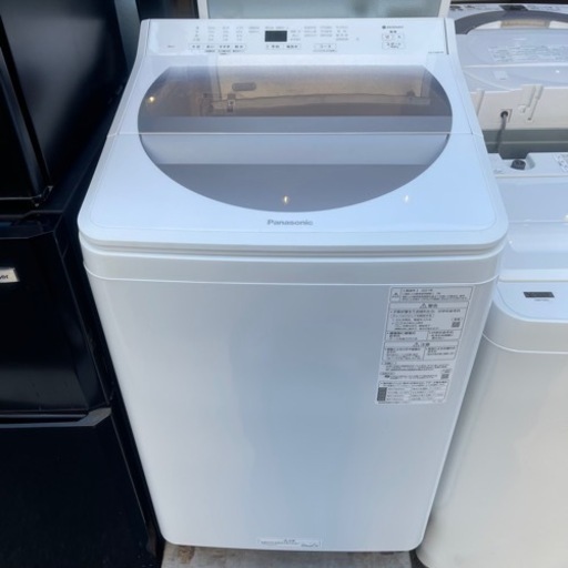 【売約済み】　2021年製！　パナソニック　Panasonic 洗濯機　ファミリーサイズ　大型　大容量　 8KG　NA-FA80H8-N　全自動洗濯機　(洗濯8kg)　泡洗浄 NA-FA80H8 エコナビ　ECONAVI  簡易　乾燥