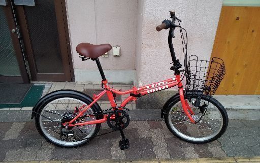 MIDI[ミディ]20吋 折り畳み自転車 外装6段/ホワイトxブラック