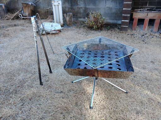 ユニフレームの焚き火台＋FGポット（専用ケース付き） - その他 