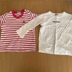 ミキハウス　Tシャツ　ロングTシャツ　90 女の子　男の子