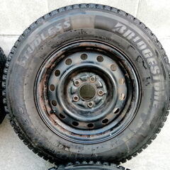 ☆ 希少！トヨタ純正 ハイエース100系　スチールホイール スタッドレスタイヤ 195/80R15 114.3 5Ｈ ☆