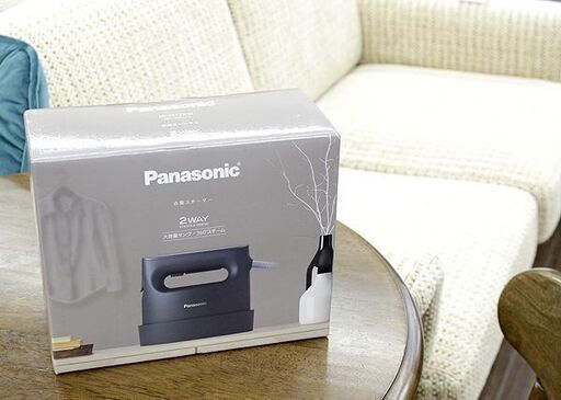 新品 Panasonic/パナソニック 衣類スチーマー NI-FS770-H カームグレー シワ・ニオイとり コンパクト 大容量タンク 手軽ケア パワフル