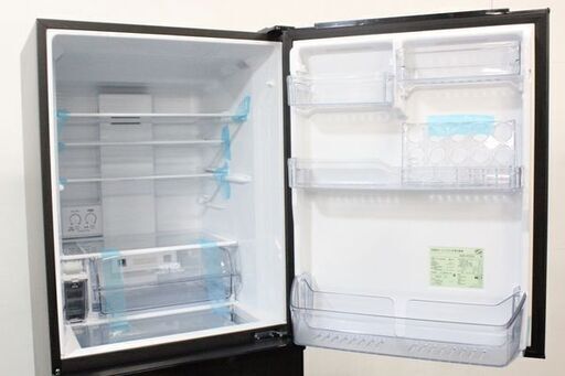 展示未使用品 アクア 4ドア冷凍冷蔵庫 自動製氷 368L AQR-V37K(K