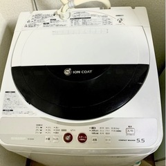 SHARP 全自動洗濯機 5.5kg お譲りします。