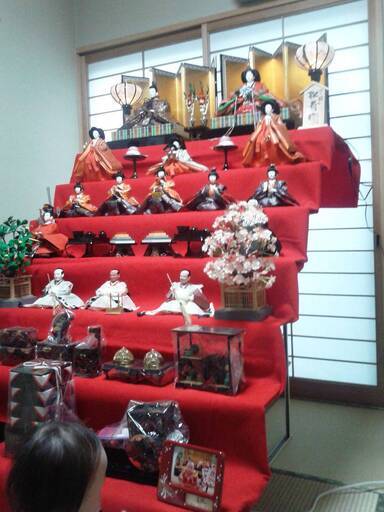 翌日発送可能】 35年前の松寿作の七段飾りの雛人形 一式 その他