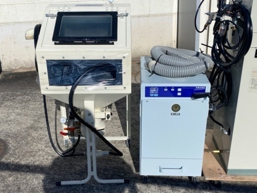 芙蓉 サンドブラスター 4点セット プリンター コンプレッサー 集塵機