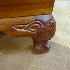 花梨材螺鈿細工　照明付飾り棚【愛品倶楽部柏店】