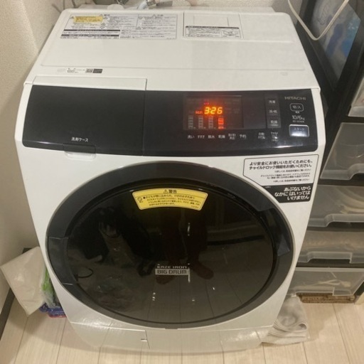 ドラム式全自動洗濯機　BD-SG100EL 日立製