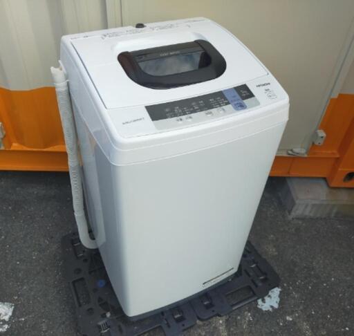 ■取引決定済■2019年製■日立 タテ型全自動洗濯機 5kg ピュアホワイトNW-50C「2ステップウォッシュ」