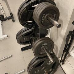 取りに来れる方限定！パワーラック、シャフト、プレート激安でお売りします！