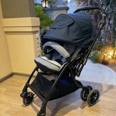 【美品 保証書付】ベビーカー スゴカルSwitch plus エッグショック earth XL
