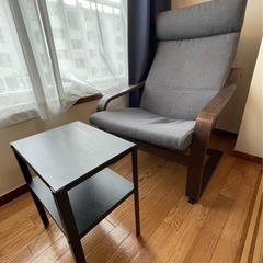 【ネット決済】IKEA 1人用ソファ＋テーブルおまけ 数回のみ使用
