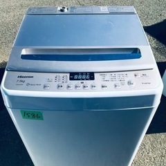 ✨2019年製✨1586番 Hisense✨全自動電気洗濯機✨HW-DG75A‼️