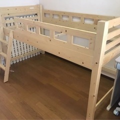 値段相談可 木製ロフトベッド未使用