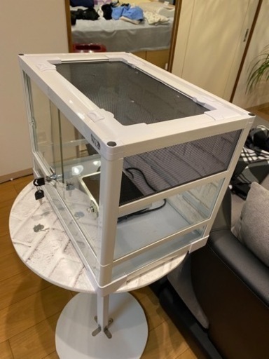 美品パンテオンホワイトWH4535レプティワイルド爬虫類飼育ケージ