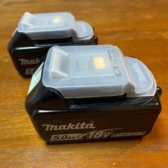 【ネット決済・配送可】マキタ　5.0Ah 18v バッテリー 中古