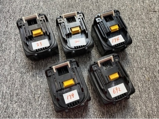 ★実働品　BL1430 5個セット★マキタ　リチウムイオンバッテリー★14.4V 3.0Ah★充電回数検査済み★純正品★