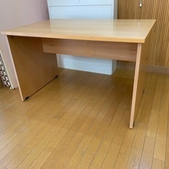 【ネット決済】【売約】【値下げしました】木製　オフィス　デスク　...