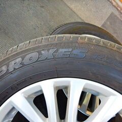 クラウン 210　ロイヤル　アルミホイール 4本セット　215/60R16　16×7J+40　タイヤ付