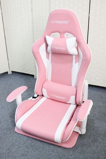 ☆引き取り限定☆GTRacingゲーミングチェア 座椅子 ピンク rematech.hu
