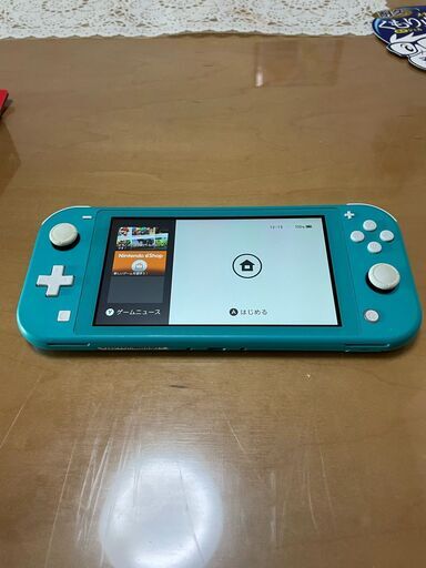 本日限定　中古　任天堂　スイッチライト　Nintendo　Switch Lite　ターコイズ　充電アダプタ付き