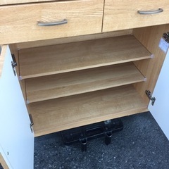 ▽△状態良好！ニトリ コパン80DB 食器棚△▽80BD-LBR2 AK346