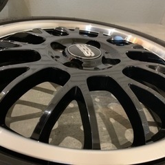 🉐早い物勝ち‼️軽カー15インチ　エスホールド　グランツSE 165/50R15BBS風　ブラック／リムポリッシュ 