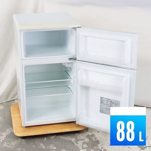 中古 冷蔵庫 2ドア 88L 直冷式 訳あり特価 TECO LR0901WA 右開き EA0472