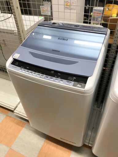 洗濯機 ヒタチ BW-8MV 2016年製 ※動作チェック済/当店3ヶ月保証