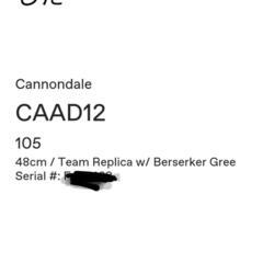 【価格相談可】cannondale CAAD12 SHIMANO105 (2017)
