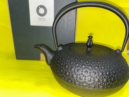 【愛品館江戸川店】盛栄堂 鉄瓶  雲亀甲 1L H-193 未使用品 ID103018275-007