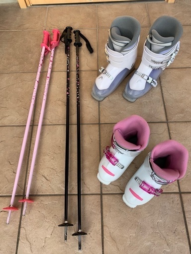 PURE CONSCIOUS 女児向けジュニアスキー2点セット 90