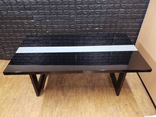 【未使用・訳アリ】ラグジュアリーダイニングテーブル・イタリアンモダンデザイン・ブラック・10159
